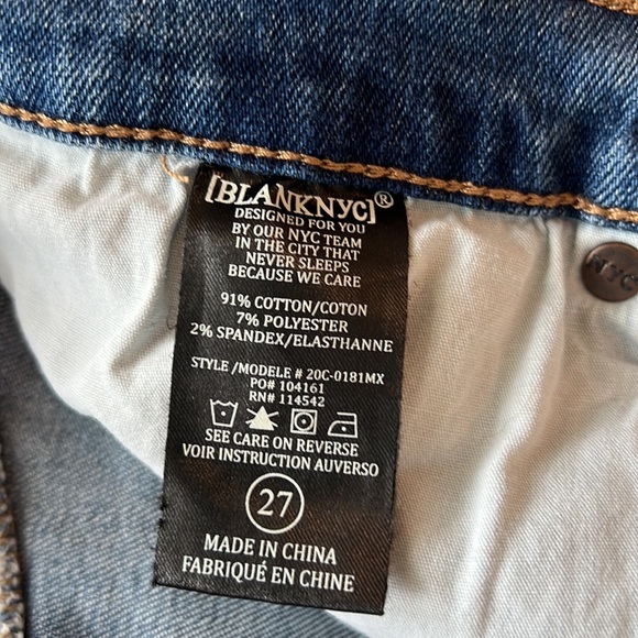 BLANKNYC Distressed Denim Skirt Size 27 - Picture 2 of 6